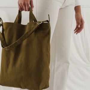 BAGGU KELP CANVAS DUCK BAG TOTE